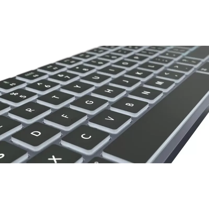 Klávesnica LogicKeyboard SKB-TM-UK Full-Size USB + Bluetooth, QWERTY UK English, Titanium