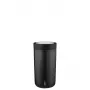 Cestovný hrnček Stelton To Go Click 200 ml čierny nerez