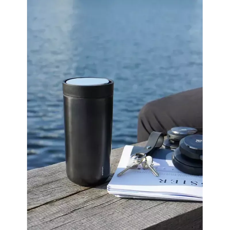 Stelton To Go Click 400 ml čierna polypropylén nerez