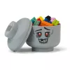 Mini úložná hlava 'Zombie' od room copenhagen – úložná hlava kompatibilná s LEGO, sivá