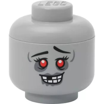 Mini úložná hlava 'Zombie' od room copenhagen – úložná hlava kompatibilná s LEGO, sivá