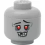 Mini úložná hlava 'Zombie' od room copenhagen – úložná hlava kompatibilná s LEGO, sivá