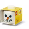 Storage Head Snowman mini od Room Copenhagen – organizér na hračky a kocky kompatibilný s LEGO, biely