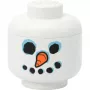 Storage Head Snowman mini od Room Copenhagen – organizér na hračky a kocky kompatibilný s LEGO, biely