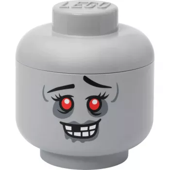 Storage Head Large by room copenhagen — úložná krabica kompatibilná s LEGO „Zombie“ (sivá)