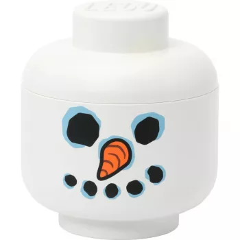 LEGO Storage Head Snowman small od room copenhagen – biela, úložná nádoba pre deti