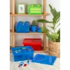 Storage Brick 4 veko Translucent (svetlozelená/transparentná) od room copenhagen – plastová úložná nádoba kompatibilná s LEGO