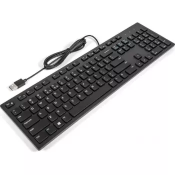 Káblová USB multimediálna klávesnica Dell KB216 – 104 klávesov, základné rozloženie, USB konektor