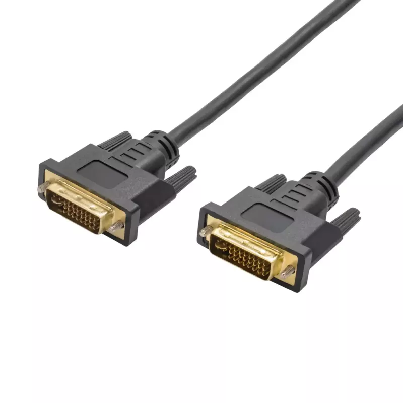 Akyga AK-AV-02 DVI-I Dual-Link kábel, 24+5-pinový, 1,8 m, čierny