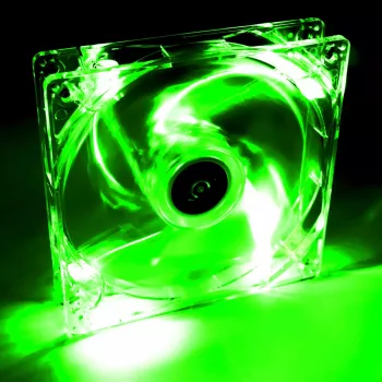 Akyga AW-12A-BG 120 mm ventilátor skrine, 4 zelené LED, Molex