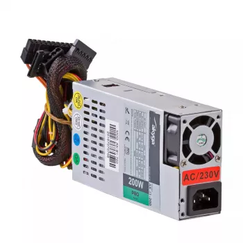 Akyga AK-I1-200 200 W Flex-ATX napájací zdroj, pasívne PFC, 40 mm ventilátor, sivá