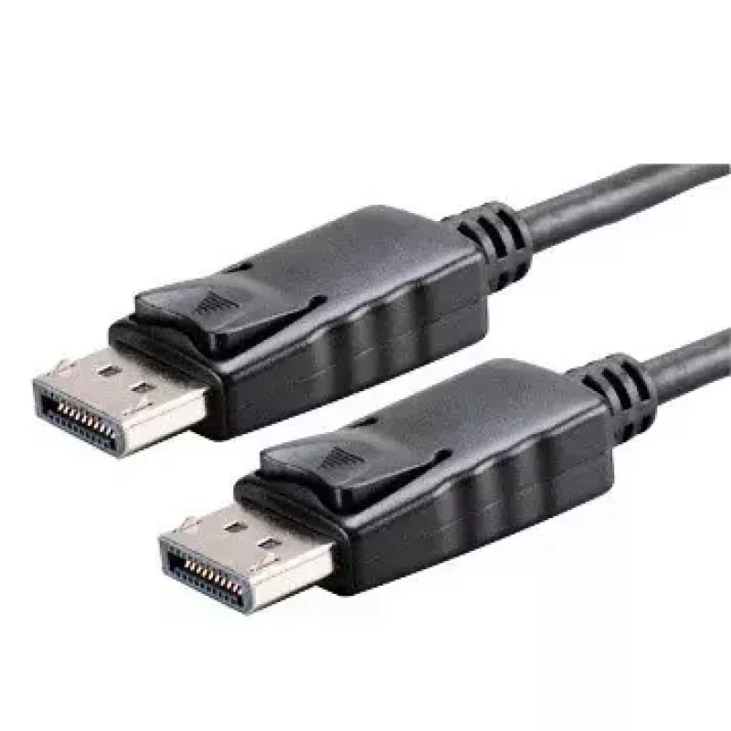 Akyga AK-AV-10 DisplayPort kábel, konektor samec/samec, pozlátené konektory, 1,8 m, čierny