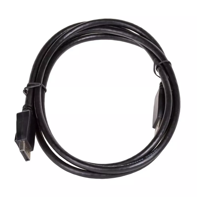 Akyga AK-AV-10 DisplayPort kábel, konektor samec/samec, pozlátené konektory, 1,8 m, čierny