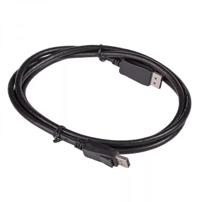 Akyga AK-AV-10 DisplayPort kábel, konektor samec/samec, pozlátené konektory, 1,8 m, čierny
