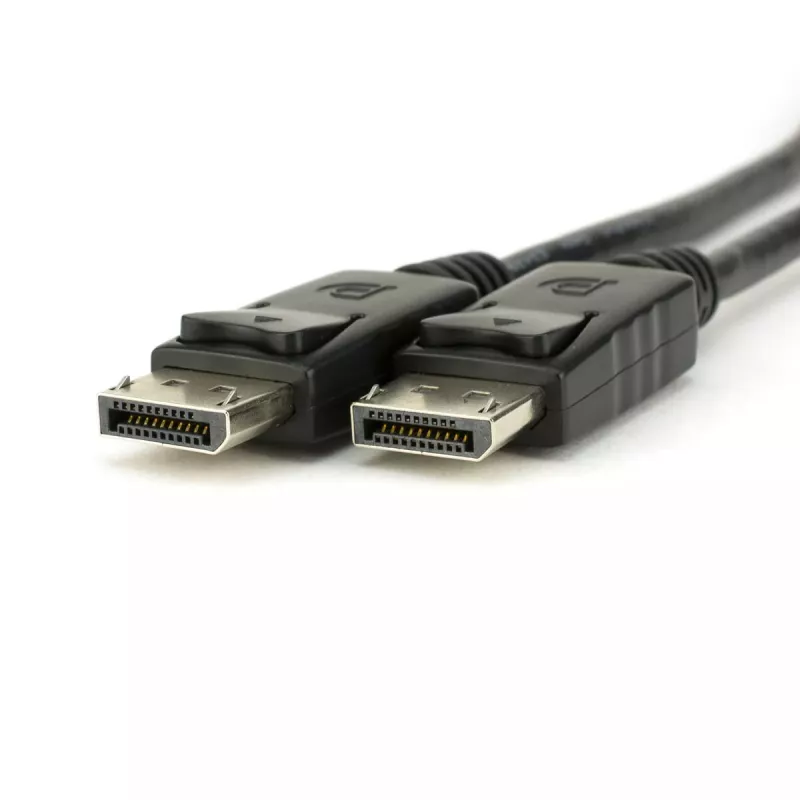 Akyga AK-AV-10 DisplayPort kábel, konektor samec/samec, pozlátené konektory, 1,8 m, čierny