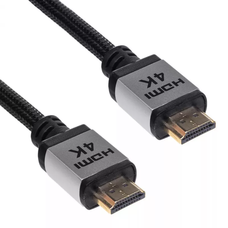Akyga AK-HD-100P HDMI-2.0 kábel, opletený, PRO séria, 10 m, čierny