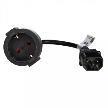 Akyga AK-PC-10A napájací adaptérový kábel IEC C14 na zásuvku (CEE 7/3), 10 A, 0,15 m, čierny