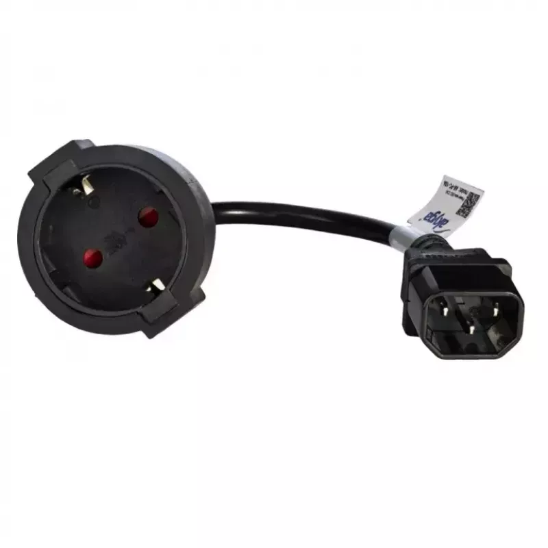 Akyga AK-PC-10A napájací adaptérový kábel IEC C14 na zásuvku (CEE 7/3), 10 A, 0,15 m, čierny