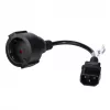 Akyga AK-PC-10A napájací adaptérový kábel IEC C14 na zásuvku (CEE 7/3), 10 A, 0,15 m, čierny