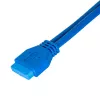 Akyga AK-CA-62 interný USB-3.0 adaptérový kábel, 19-pinový header na 2 x USB-A konektor samica, 0,65 m
