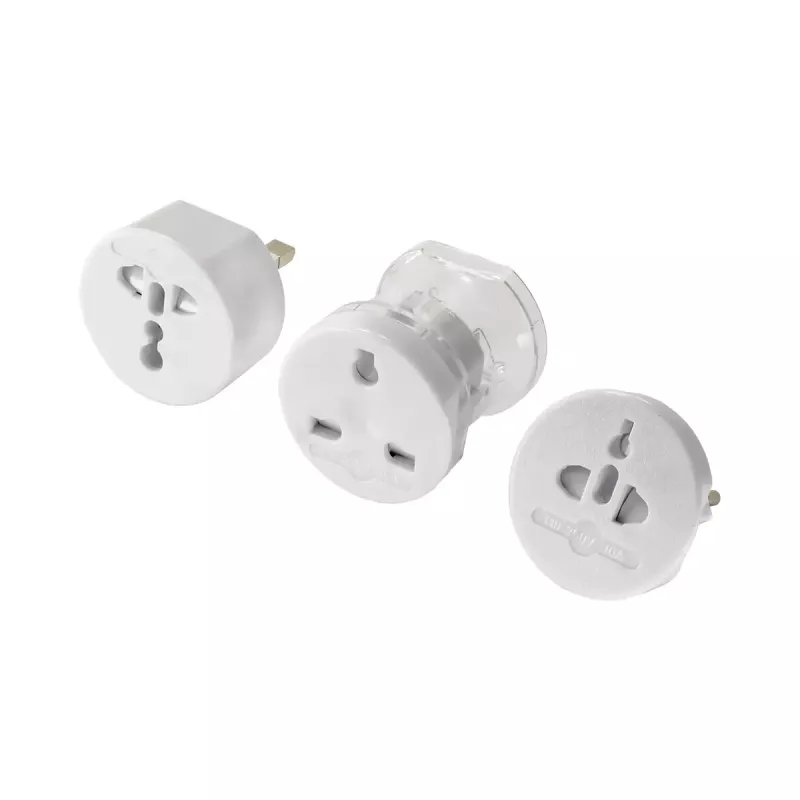 Akyga AK-AD-61 univerzálny cestovný adaptér, celosvetový, 10 A, biely