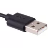 Akyga AK-SW-18 USB nabíjací kábel s klipom pre Garmin Forerunner 230 / 235 / 630 / 645 / 735XT, 1 m, čierny