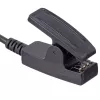 Akyga AK-SW-18 USB nabíjací kábel s klipom pre Garmin Forerunner 230 / 235 / 630 / 645 / 735XT, 1 m, čierny