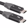 Akyga AK-USB-34 USB-C na USB-C Thunderbolt-3 kábel, 40 Gbit/s, 100 W, 1,5 m, čierna