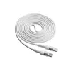 Akyga AK-USB-41 USB-C na USB-C kábel, USB 2.0, 60 W, 1,8 m, biely