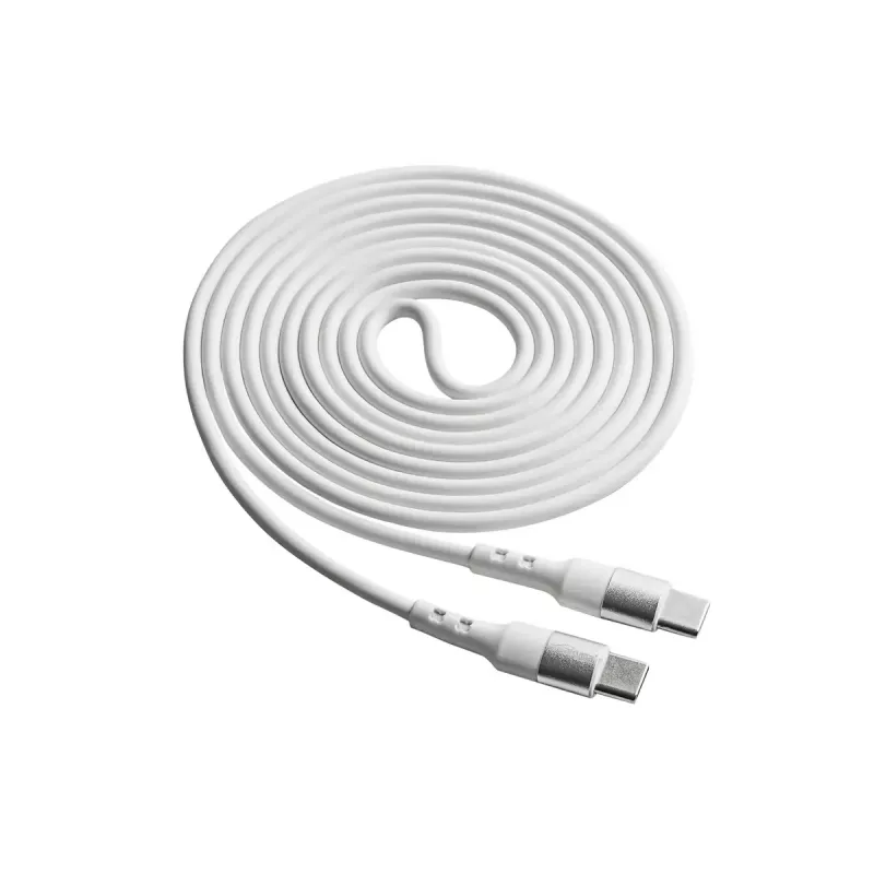 Akyga AK-USB-41 USB-C na USB-C kábel, USB 2.0, 60 W, 1,8 m, biely