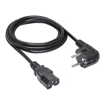Akyga AK-UP-08 serverový napájací kábel, CEE 7/7 na IEC C15, meď 3 x 1 mm², 1,8 m, čierny