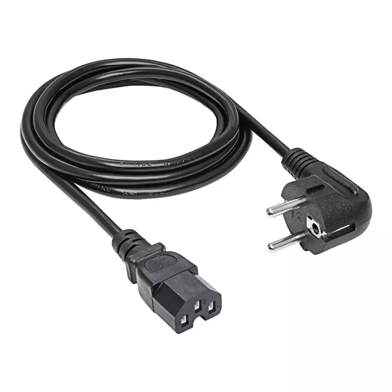 Akyga AK-UP-08 serverový napájací kábel, CEE 7/7 na IEC C15, meď 3 x 1 mm², 1,8 m, čierny