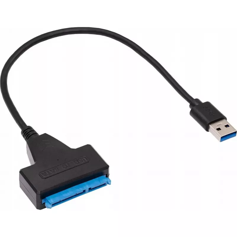 Akyga AK-CA-86 SATA na USB-A 3.0 adaptérový kábel pre 2,5-palcové disky, 0,3 m, čierna