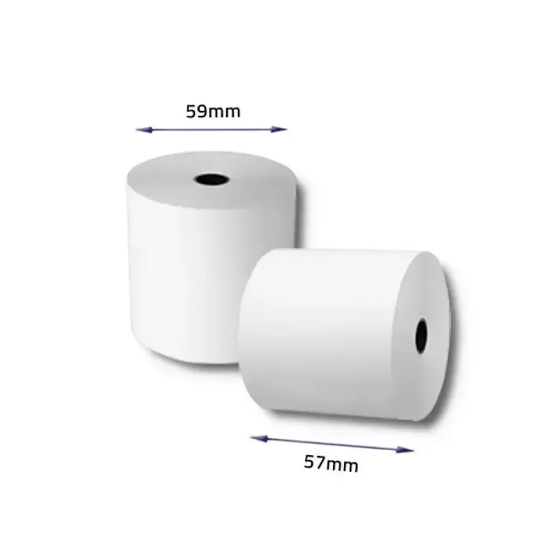 Termorolka QOLTEC 57 x 40 mm 55 g/m² bez BPA — QOLTEC 51897