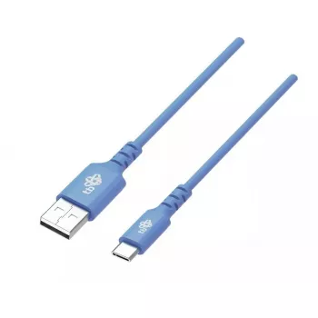 USB-C kábel TB AKTBXKUCMISI10N 1 m modrý, dátový a nabíjací kábel