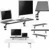 Mozos Clamp Dual Riser upínacia polica na monitory pre dva monitory