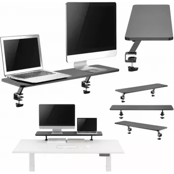Mozos svorka dvojitý riser monitorový stojan pre dva monitory