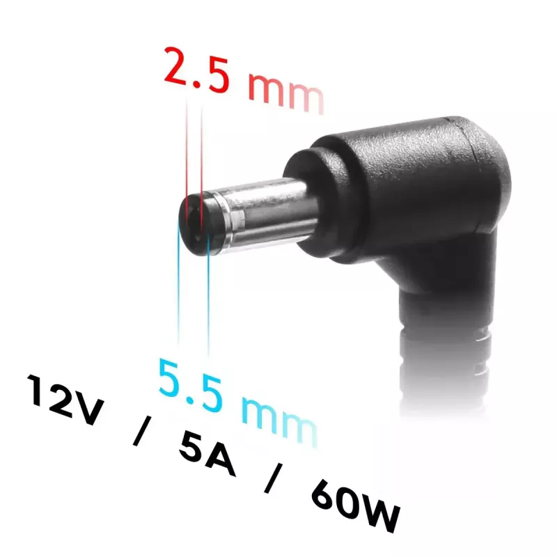 Akyga AK-ND-85 12-V napájací zdroj 90 W, 7,5 A, 5,5 x 2,5 mm, pre LED / mini-PC, 1,2 m
