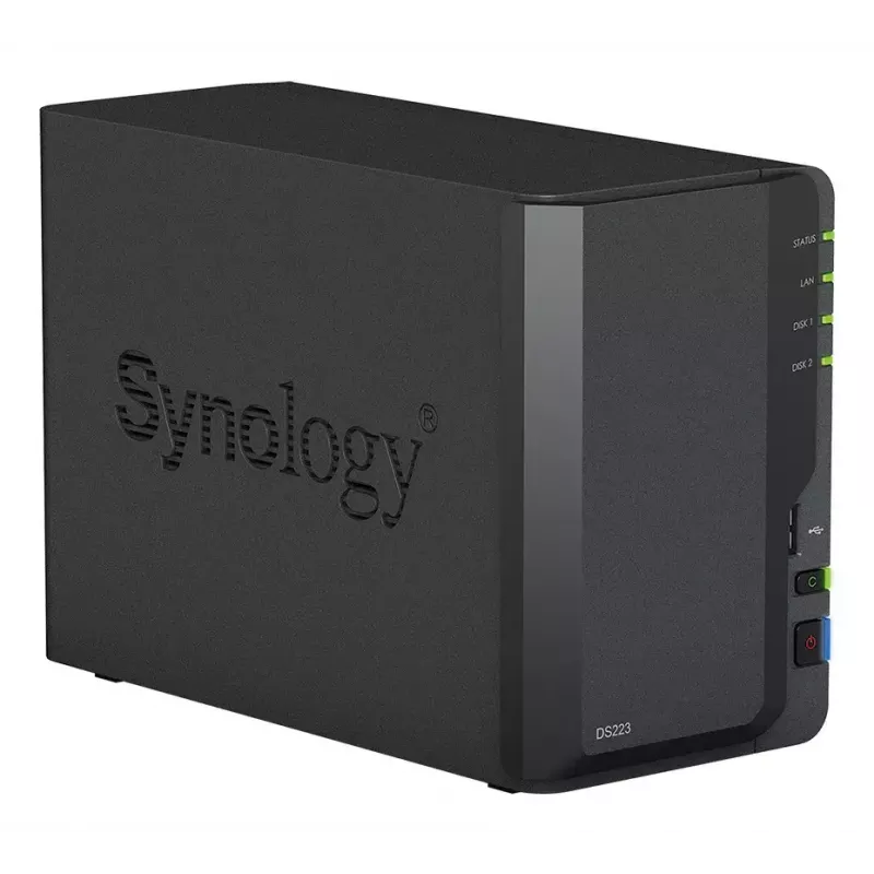 Synology DiskStation DS223 2-Bay NAS balenie s 2x 6TB HAT3300 (12TB)