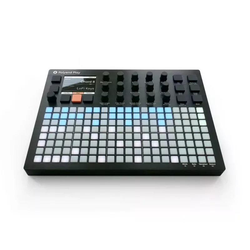 Groovebox Polyend Play - hardvérový groovebox od Polyend, kompaktný samostatný sekvencer a sampler