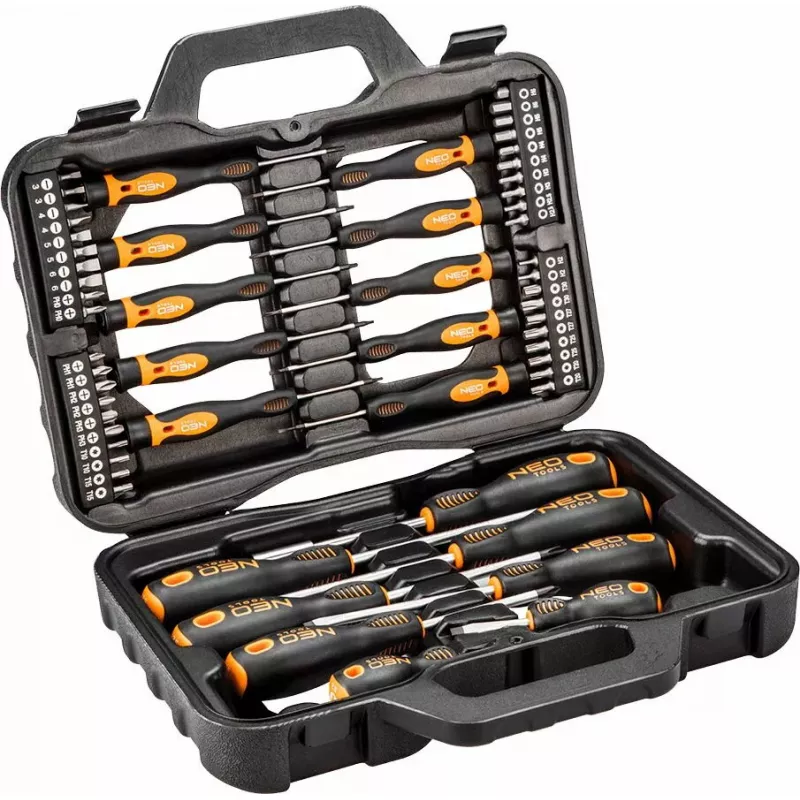 NEO Tools 04-211 sada skrutkovačov a bitov, 58 ks