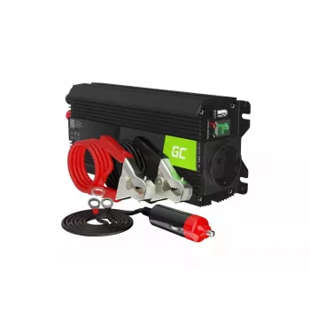 Green Cell PRO automobilový menič INVGC04, 24V DC na 230V AC, 500W/1000W
