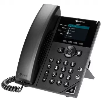 IP telefón Poly 250 čierny 4 linky LCD 2200-48820-025