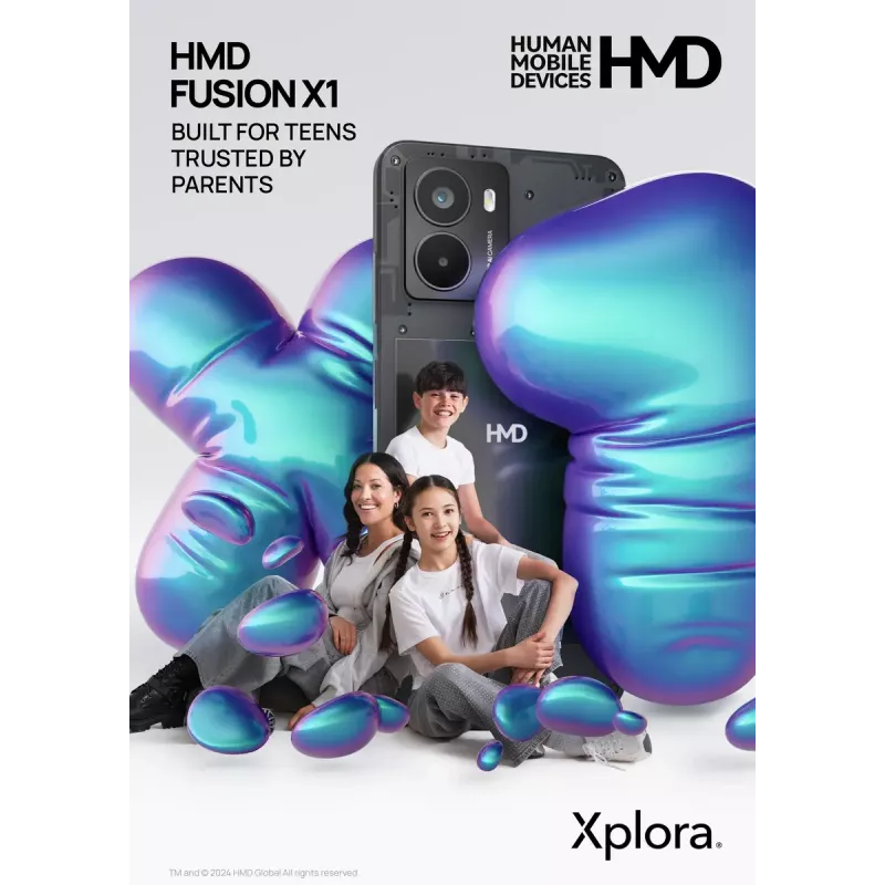 Smartphone HMD Fusion X1 DS TA-1672 5G 6 GB RAM 128 GB, 6,56 palca, čierny