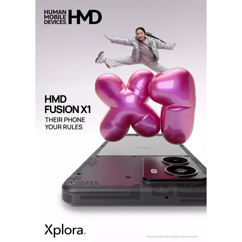 Smartphone HMD Fusion X1 DS TA-1672 5G 6 GB RAM 128 GB, 6,56 palca, čierny
