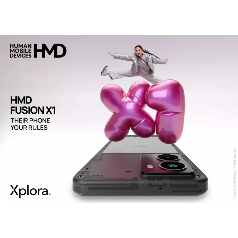 Smartphone HMD Fusion X1 DS TA-1672 5G 6 GB RAM 128 GB, 6,56 palca, čierny
