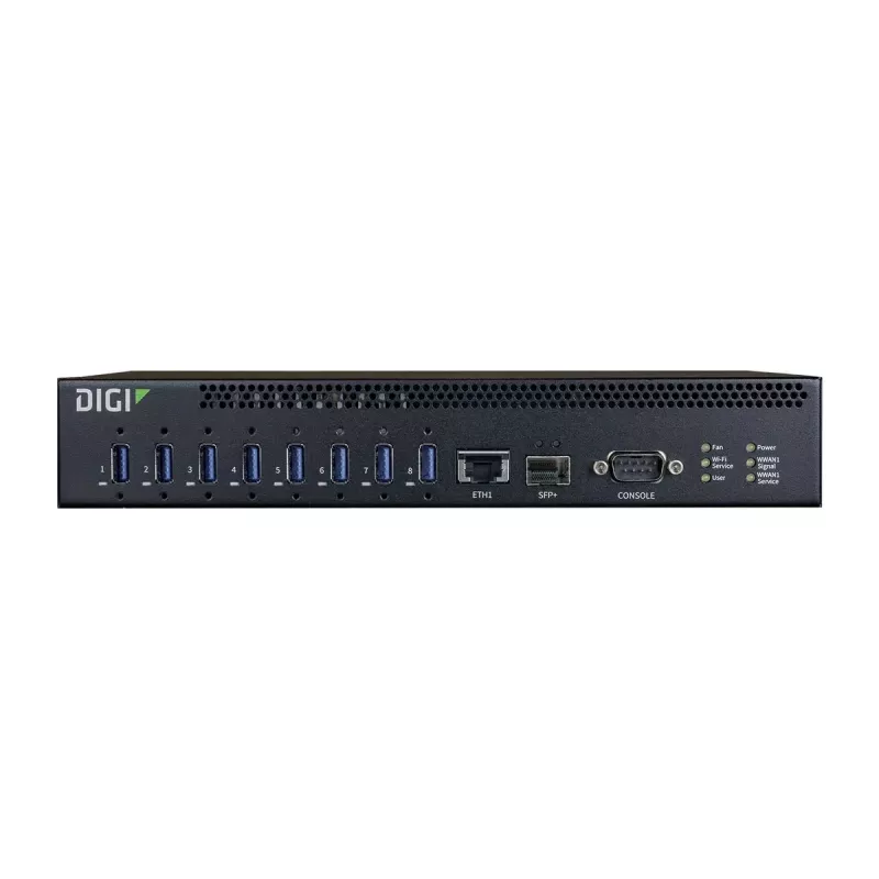 USB hub Digi AW08-G300 USB 3.2 Gen 1 10000 Mbit/s čierny