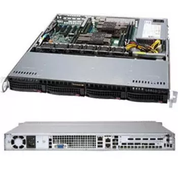 Supermicro SuperChassis 813MF2TQC-505CB 1U serverová skriňa, 500 W napájací zdroj, čierna