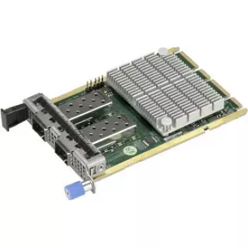 Sieťový adaptér Supermicro AOC-A25G-M2SM — QSFP28 interné rozhranie, pasívne chladenie, 15 W, 76×115 mm