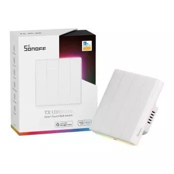 Nástenný inteligentný WLAN dotykový vypínač Sonoff T5 4C 4-kanálový (T5-4C-86)